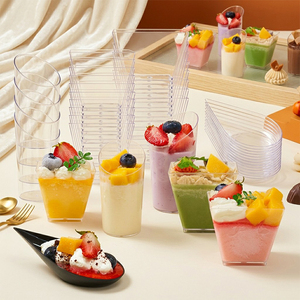 Gobelet jetable en PS moulé par injection, épais, transparent, recyclable, pour champagne, martini, vin, cocktail, fête, bar, café, gâteau - Product Image 5