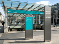 Signalétique de direction extérieure personnalisée pour les systèmes de signalisation des sentiers des parcs urbains, panneaux directionnels piétons personnalisés pour la signalisation routière