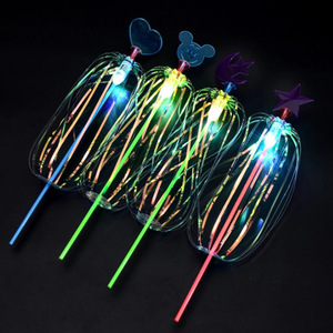 Permutation magique bulle baguette Permutation Twister ruban baguette magique bulle fleur baguette magique paillettes lueur LED jouet - Product Image 6