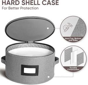 Juego <span class=keywords><strong>de</strong></span> 4 Contenedores <span class=keywords><strong>de</strong></span> Almacenamiento <span class=keywords><strong>de</strong></span> Vajilla <span class=keywords><strong>de</strong></span> Plástico Rígido <span class=keywords><strong>de</strong></span> Primera Calidad <span class=keywords><strong>para</strong></span> Organización <span class=keywords><strong>de</strong></span> Platos <span class=keywords><strong>y</strong></span> Vajilla en la Cocina - Product Image 3