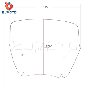 12 pulgadas faro carenado parabrisas para Harley Dyna Super Glide FXDB calle <span class=keywords><strong>Bob</strong></span> FXR FXBB 2005, <span class=keywords><strong>2006</strong></span> de 2017 Protector - Product Image 6