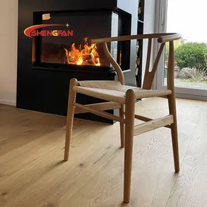 Prix bas Y chaise arrière Design de luxe chaises d'appoint cour Villa couleurs personnalisées chaises de café à manger en bois