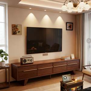 Meuble TV moderne BALOM, unité de rangement, table TV en bois, console multimédia de luxe, meubles de salon, ensembles de salon pour le salon - Product Image 1