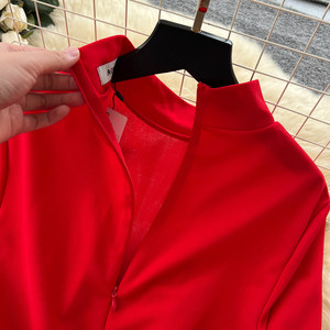 Abito <span class=keywords><strong>da</strong></span> Sera <span class=keywords><strong>da</strong></span> <span class=keywords><strong>Donna</strong></span> <span class=keywords><strong>per</strong></span> <span class=keywords><strong>Matrimonio</strong></span> 2026, Vestito Francese a Maniche Lunghe con Vita Definita, Linea ad A a Balze, Abbigliamento Femminile di Alta Moda - Product Image 4