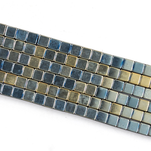 2019 más barato al por mayor <span class=keywords><strong>de</strong></span> 3*3mm cubo cuadrado azul esmerilado hematita <span class=keywords><strong>cuentas</strong></span> sueltas - Product Image 5