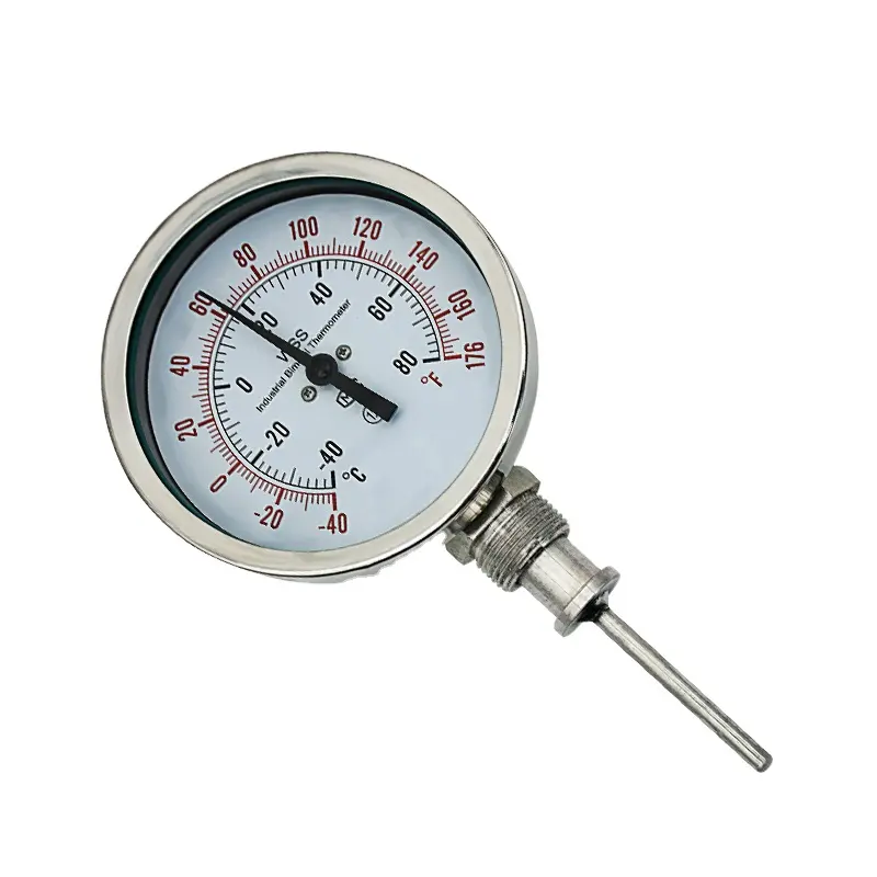 Temperature Gauge Stainless Stainless Steel Temperature Gauge For Industrial Temperature Instruments