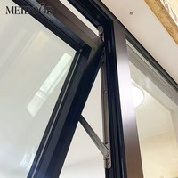 Fenêtres à auvent MD70 Nouvelle-Zélande NZS 4211 à ouverture vers l'extérieur, verre trempé, cadre en aluminium, étanches et insonorisées