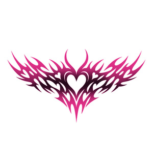 Đầy Màu sắc vài hình xăm <span class=keywords><strong>t</strong></span>ạm thời Sticker tim sexy succubus hình xăm không thấm nước thích hợp cho bụng, lưng dưới, và ngực - Product Image 6