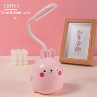 Lampe de lecture LED en forme d'animal mignon, rechargeable par USB, 5W, protection des yeux, lampe de chevet moderne en ABS pour chambre d'enfant, bureau, décoration de la maison