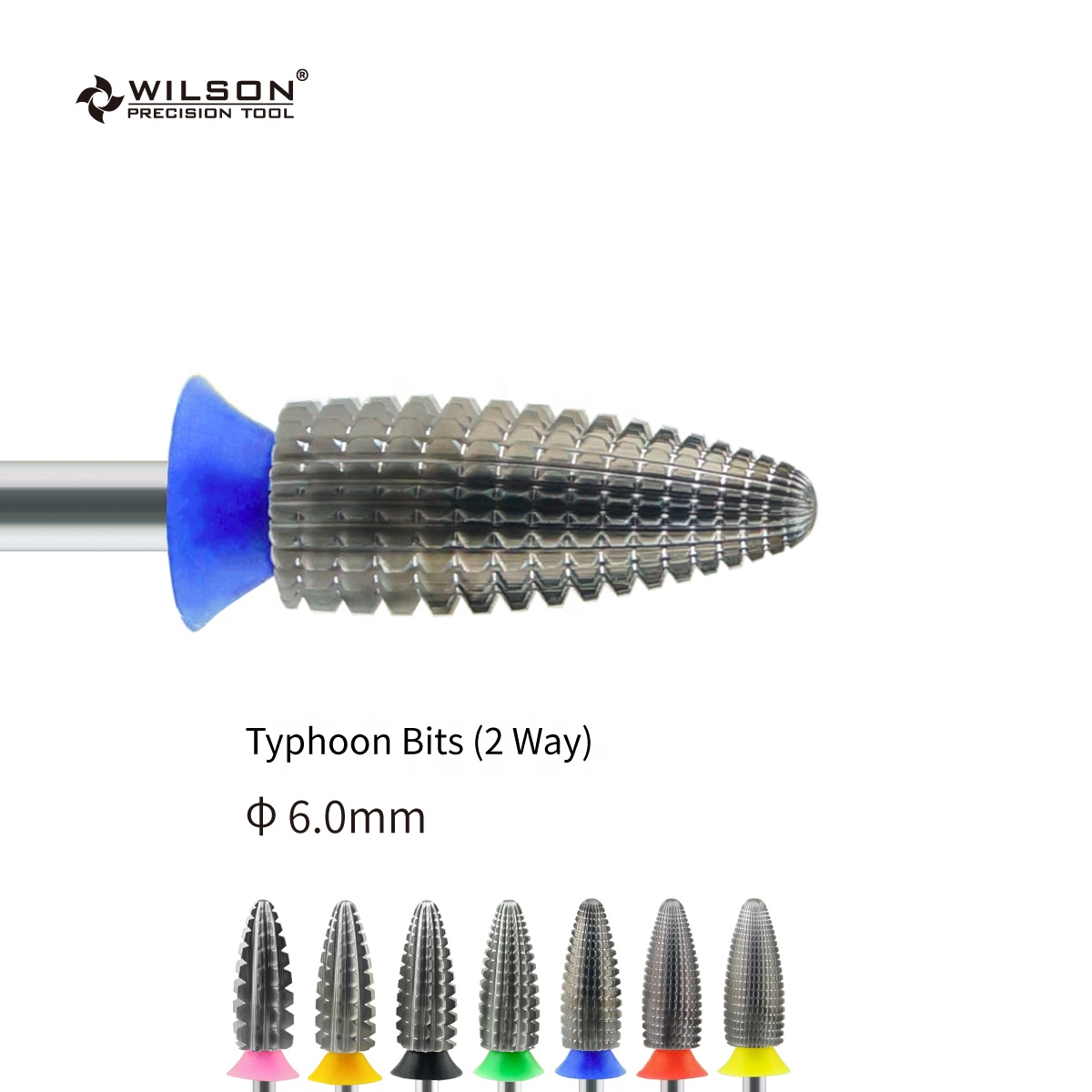 Биты Typhoon, двухстороннее электрическое сверло для ногтей, 3/32 2,35 мм ODM/OEM, набор из карбида вольфрама для маникюра и педикюра