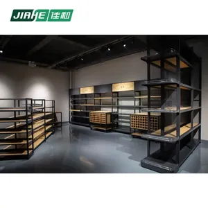 الأكثر مبيعًا رف نبيذ جداري معدني متعدد الطبقات شوبفيتيز الخشب - Product Image 2