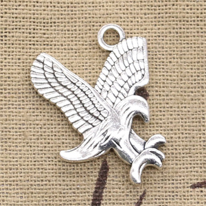 Dijes halcón águila <span class=keywords><strong>caza</strong></span> 29x24mm colgantes de Color plata tibetana joyería antigua fabricación DIY artesanía hecha a mano - Product Image 5