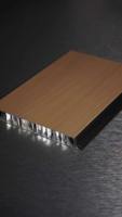Panneau en aluminium nid d'abeille à grain de bois pour armoire de cuisine, panneau composite léger et imperméable, plaque métallique décorative pour meubles