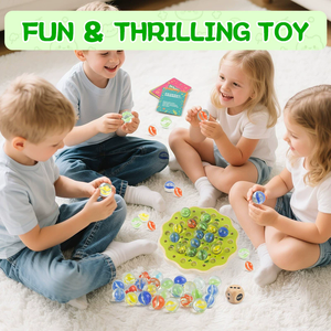 Nouveau jeu de dés empilables en marbre pour bureau, jeu d'équilibre Lotus <span class=keywords><strong>Pod</strong></span>, jouet éducatif pour enfants, jeux d'apprentissage amusants - Product Image 3