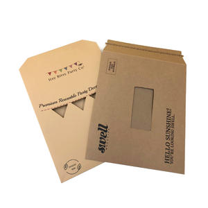Sac de livraison de sous-vêtements <span class=keywords><strong>A4</strong></span> Non pliables, enveloppes de courrier rigides, personnalisés en carton, avec fenêtre - Product Image 1