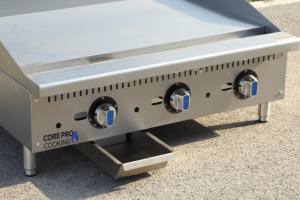 Plancha de Gas Comercial de 36 Pulgadas con Termostato, 84000 BTU, Superficie Plana, Equipo de Cocina de Encimera a Gas Natural y Propano - Product Image 6