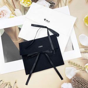 Vente en gros de sacs à poussière en coton personnalisés 20*25cm, enveloppe de courrier, pochette à rabat, cordon de serrage, sacs à main pour cheveux, vêtements, maquillage - Product Image 5