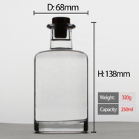 Bouteilles de parfum personnalisées transparentes multifonctionnelles FENGJUN de 250 ml avec pulvérisateur à pompe, bouteille en verre décorative de haute qualité