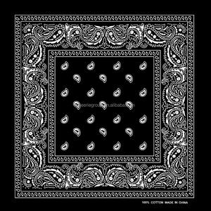 สองด้านพิมพ์ Paisley Bandana ผ้าฝ้าย<span class=keywords><strong>100%</strong></span> ผ้าพันคอที่กำหนดเองในสต็อก - Product Image 5