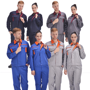 Tuta a strisce riflettenti da lavoro uniforme da lavoro con logo personalizzato uniforme - Product Image 1