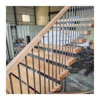 Escalier ouvert en PVC et acier inoxydable pour espaces résidentiels élégants-Installation facile au bricolage