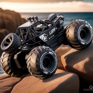 Tốc độ cao 4WD RC hợp kim off-road Buggy 2.4GHz 15 km/h leo núi Xe RTR kim loại xe tải đồ chơi cho cậu bé trẻ em - Product Image 5