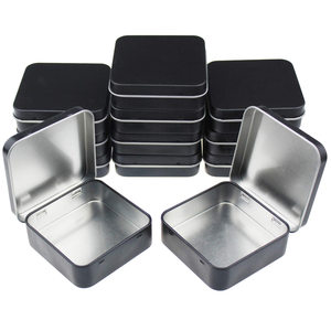 ODM OEM High Quality Custom Tin Box Metal Can Rectangle Hing Flip Cover for Packing <b>Cookies</b> Biscuit Gift Box <b>Tool</b> Tin Can - Product Image 1