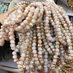 خرز كريستال زجاجي مصقول 6 مم (95 خرزة/خيط) لصناعة المجوهرات - خرز زجاجي سائب وفاصل - Product Image 4