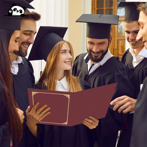 カスタム証明書用紙ホルダー 8.5x11インチ レターサイズ 卒業証書/賞状用 プレミアム金箔証明書ホルダー - Product Image 6