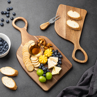 Keuken snijplank van massief hout voor steak, brood, babyfruit, creatief paar, acaciahouten snijplank