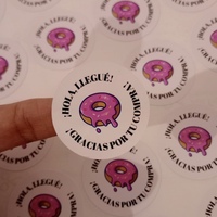 Etiquetas Redondas Personalizadas con Logotipo, Etiquetas en Hojas, Etiquetas con Logotipo de Marca para Pequeñas Empresas