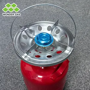 Diseño único Mini Cilindro de gas LPG 3kg Precio de fábrica con quemador de camping Cilindro de gas propano