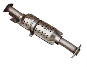 เครื่องฟอกไอเสียเชิงเร่งปฏิกิริยาโดยตรงพร้อมพื้นผิวรังผึ้งสำหรับรถไฟเหาะโตโยต้า Euro6 Euro4 Euro5สูง - Product Image 5