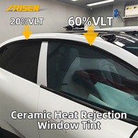 Lámina de Nano Cerámica para Ventanas de Auto, 99% IR, 99% UV, Antideslumbrante, Privacidad en Conducción Nocturna, Aislamiento Térmico, Protección Contra Explosiones