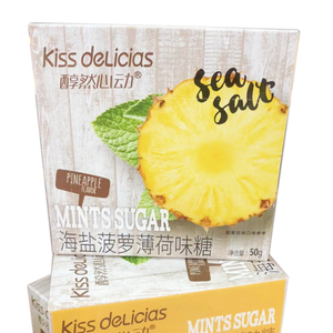 Caramelos de Sal Marina con Sabor <span class=keywords><strong>a</strong></span> Maracuyá y Menta Haiyichunran Heart-Beating, 50g, Caramelos sin Azúcar con Sabor <span class=keywords><strong>a</strong></span> Fruta, Empacados en Bolsa - Product Image 1
