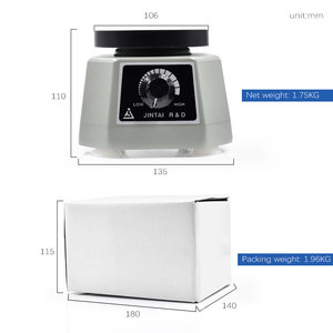 Vibratore per gesso dentale 4 ''piccolo gesso agitatore a intensità variabile tavolo vibrante per apparecchiature di laboratorio dentale per prodotto dentale Gypsm - Product Image 6