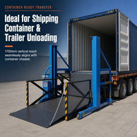 Plateforme mobile de chargement de conteneurs pour camions, à pont large et robuste, 2000x2600mm, 3 tonnes
