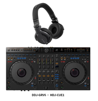 Pioneer DJ DDJ-GRV6 Contrôleur de scratch professionnel avec sac de transport DJ et pack casque CUE1 – Neuf
