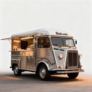 Remorque de restauration rapide de petite taille, en acier inoxydable, 4 roues, kiosque mobile, camion de nourriture de rue, cuisine complète, remorque de concession - Product Image 5