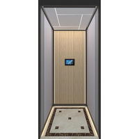 Ascenseur de villa moderne en acier inoxydable avec cabine élégante pour usage résidentiel