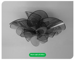 Lámpara de <span class=keywords><strong>Techo</strong></span> LED Moderna con Diseño de Flor Simple para Decoración de Dormitorio, Sala de Estar, Comedor, Casa, Villa - Product Image 4