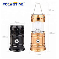 Lanterne de camping solaire Lampe de nuit solaire Pêche Sport Outdoor LED Camping Light pas cher grande lumière