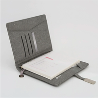 Coffrets cadeaux CARDSILK pour hommes avec bloc-notes A5 à chargement sans fil et papeterie multifonctionnelle avec logo personnalisé, idéal pour les affaires