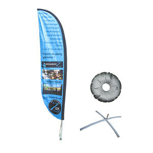 ธงขนนกแบบสองด้านสำหรับ<span class=keywords><strong>ร้าน</strong></span>ตัดผมพร้อมฐานเสาธงขนนกที่ตั้งสำหรับงานโฆษณา - Product Image 3
