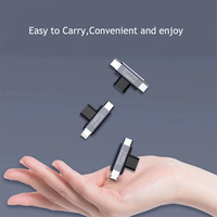 JILIAN T-förmiger Typ-C + C 2-in-1 Aluminiumlegierung DC Handy-Adapter Buchsenkonverter Smartphone Notebook Brandneu