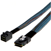 Câble d'extension de données Oculink SFF-8643, un câble Mini SAS 4i SFF-8087, spécialement conçu pour les disques durs de serveurs haute vitesse.
