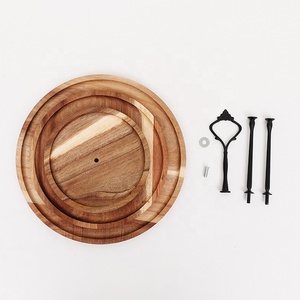 Vaisselle de restaurant incassable Plateau à gâteau en bois à trois niveaux de qualité alimentaire - Product Image 5