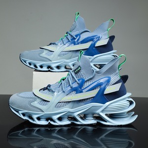 Sneakers Mecha Blade OEM da Uomo, Bianche, Azzurre, Arancioni, in Maglia Traspirante, Ammortizzanti, con Logo Personalizzato, Spedizione Diretta - Product Image 2