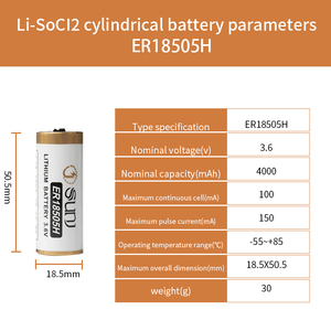 가전제품 및 원격 제어용 3.6V 4000mAh 비충전식 Li-Socl2 리튬 기본 배터리가 장착된 스마트 수량계 - Product Image 5