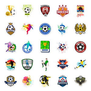 Soccer Vinyl Stickers Set Irregular Shape Graphic Design Self Adhesive Decorative Stickers for Promotional Gifts - Product Image 5